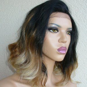 FRENCH lace synthetic lace front 3 colors wig